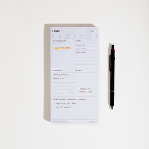 Chunky Daily Task Notepad - Two Tone | 100 Sheets | Organize Tasks, Appointments & More
