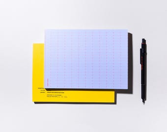 Geo Dot Grid Notepad: 5x7 Desk Notepad
