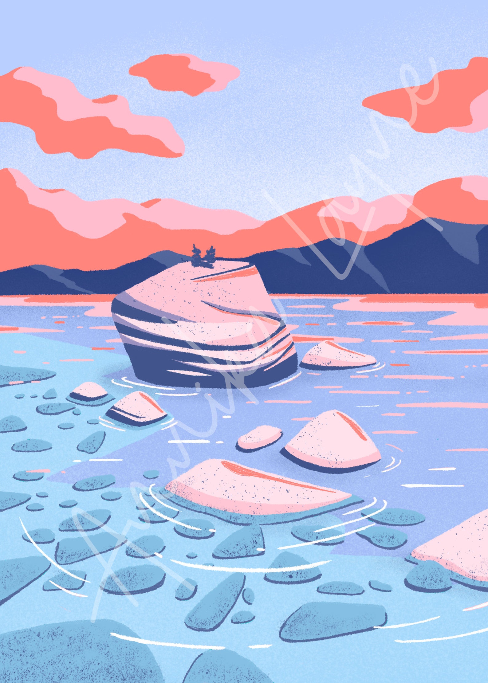 Postcard of Lake Tahoe // National Park Postcard // Greeting - Etsy