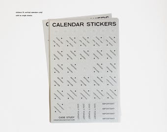 Stickers calendrier chromés : stickers pour votre étude de cas Agendas muraux annuels