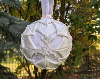 Ornaments from Wedding Dress, Wedding Ornaments heirloom, Angels Ornaments from Dress, Repurpose Wedding Dress, Ornament Gift for Family.