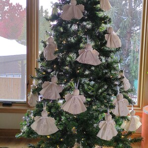 Ornaments from Wedding Dress, Wedding Ornaments heirloom, Angels Ornaments from Dress, Repurpose Wedding Dress, Ornament Gift for Family. image 11