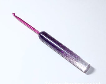 4.5mm Resin Glitter Gradient Crochet Hook