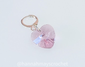Heart stitch markers Knit and Crochet