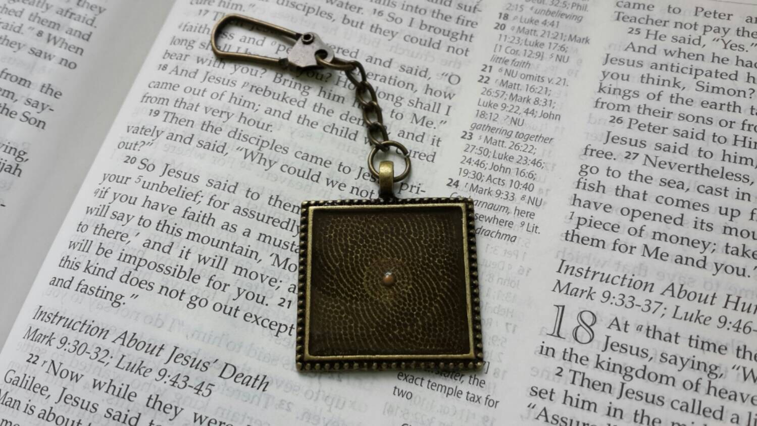 Mustard Seed Keychain Faith of a Mustard Seed Keychains Etsy