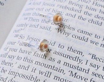 Mustard Seed Earrings - Faith of a Mustard Seed Earrings - Christian Earrings - Jewelry - Matthew 17 20 - graduation - faith - Easter gifts