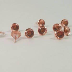 Örhängen med senapsfrön - trosörhängen - örhängen med stift - mors dag - roséguldörhängen - kristna örhängen - roséguldörhängen med stift bild 5