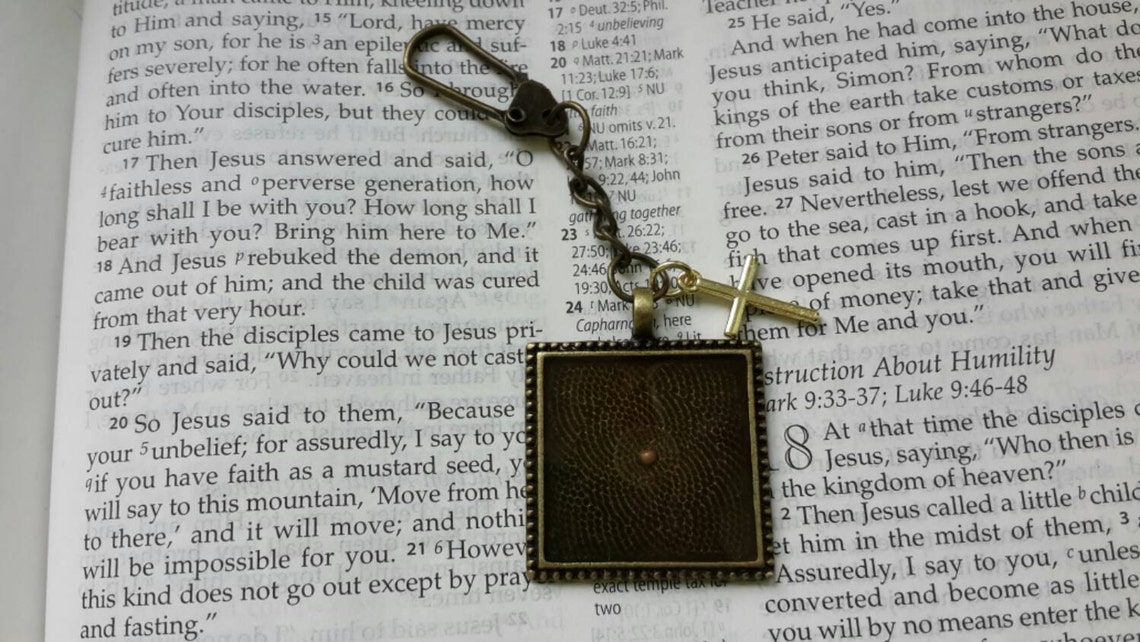 Mustard Seed Keychain Faith of a Mustard Seed Keychains Etsy