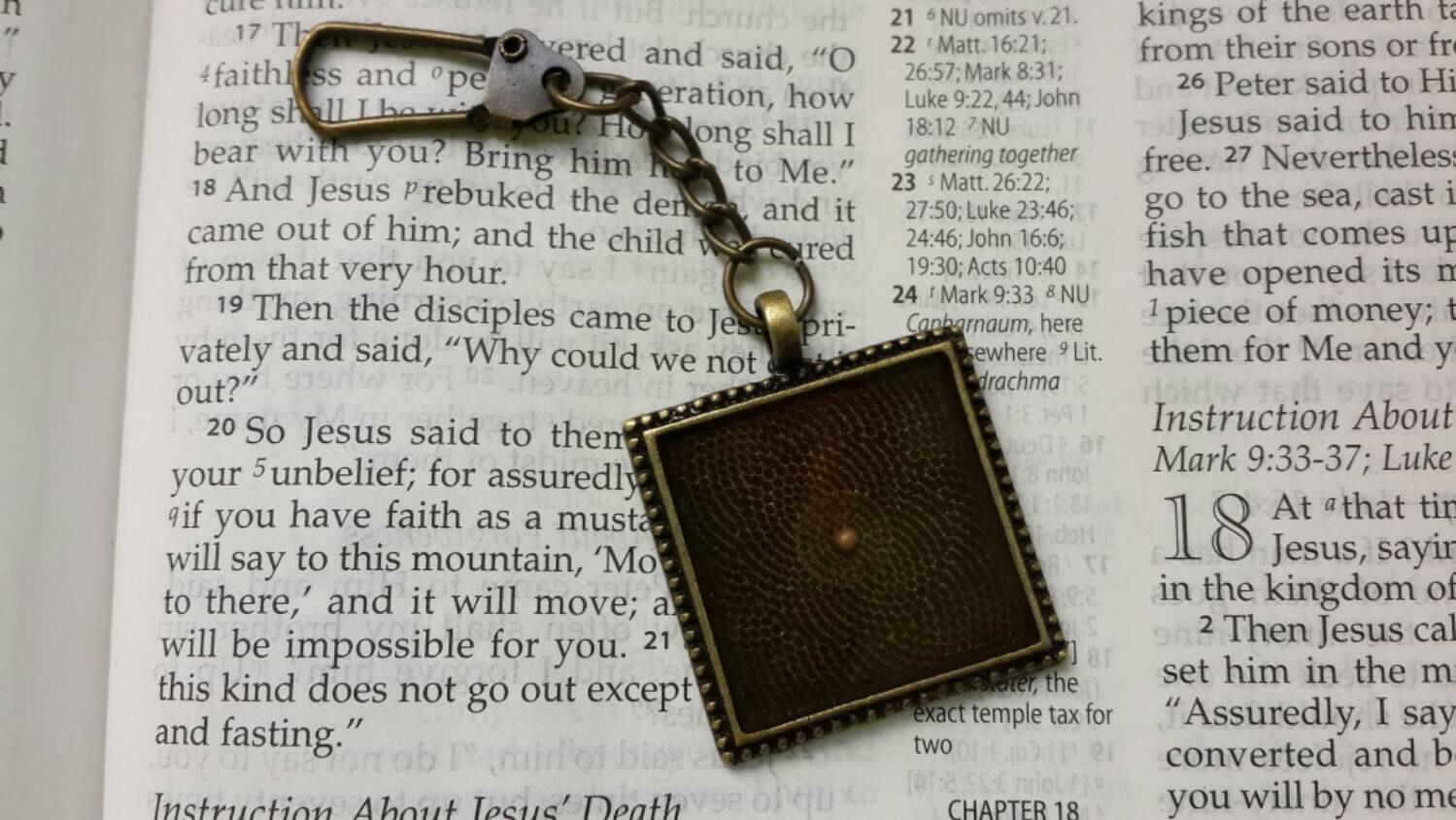 Mustard Seed Keychain Faith of a Mustard Seed Keychains Etsy