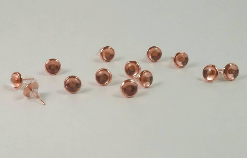 Örhängen med senapsfrön - trosörhängen - örhängen med stift - mors dag - roséguldörhängen - kristna örhängen - roséguldörhängen med stift bild 3