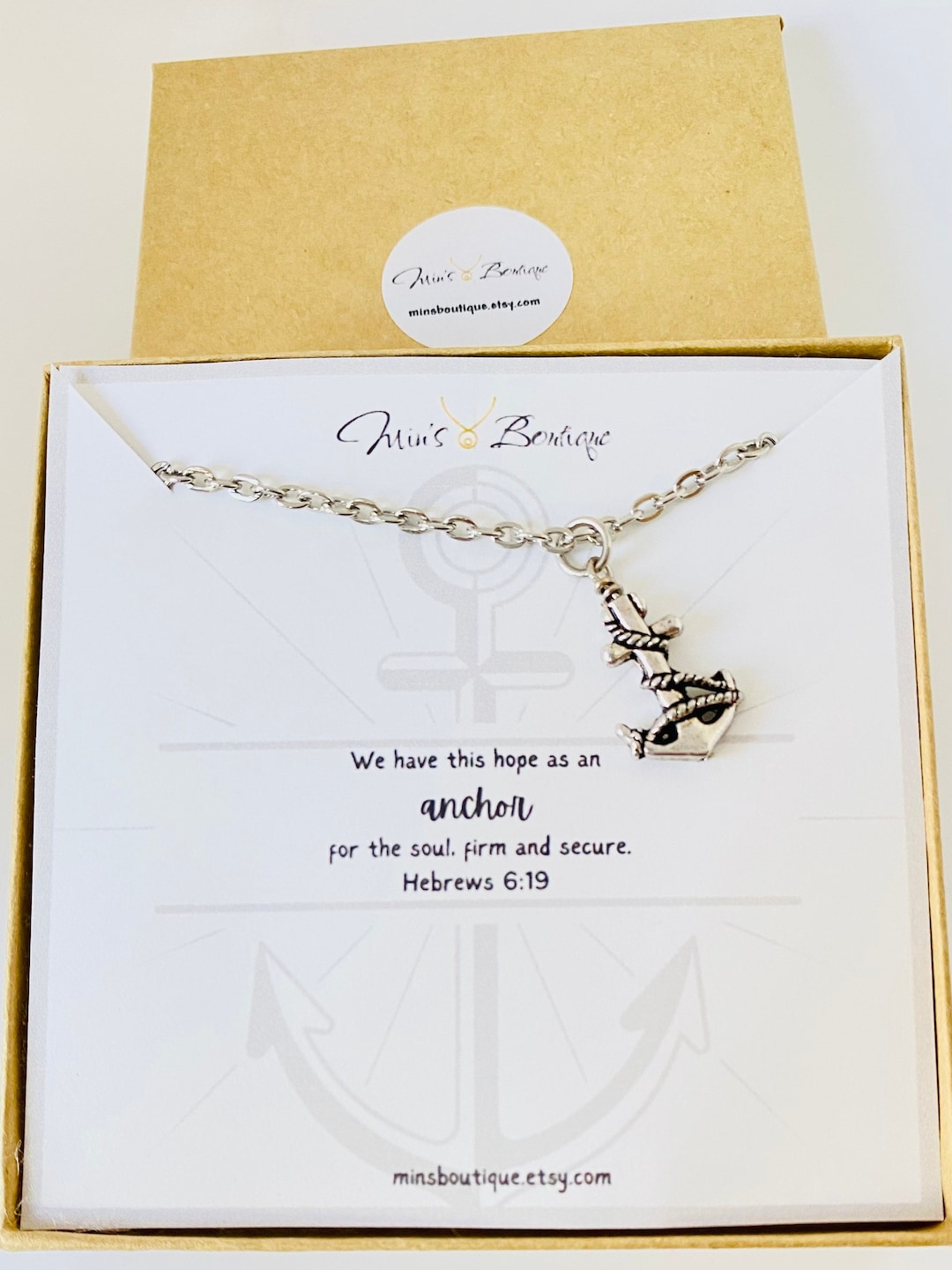 We Have This Hope as an Anchor for the Soul Firm and Secure Necklace ...