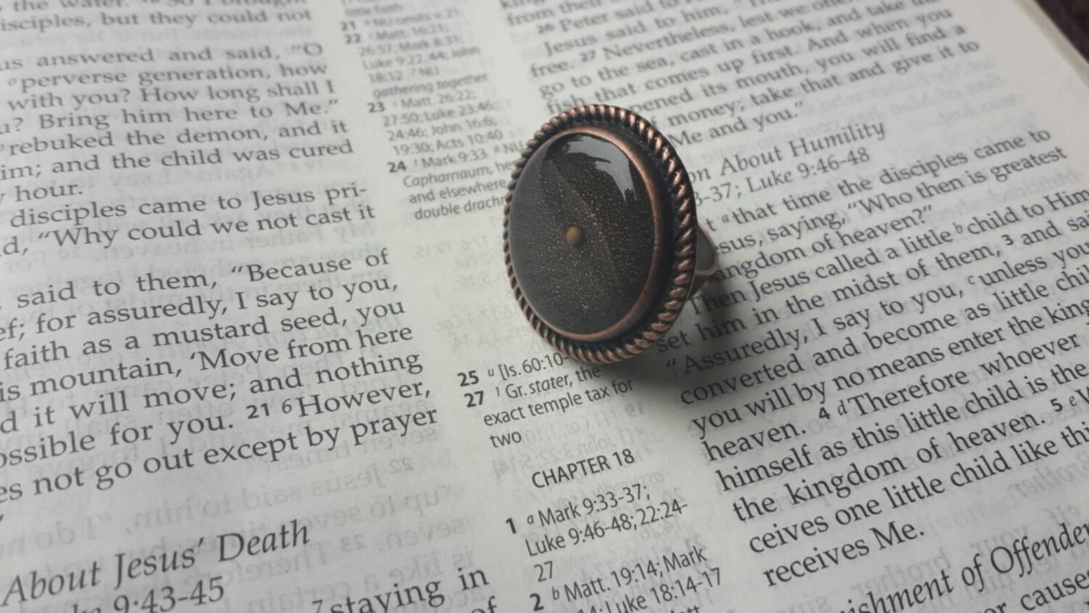 Mustard Seed Ring Faith Ring Christian Ring Faith of a Etsy