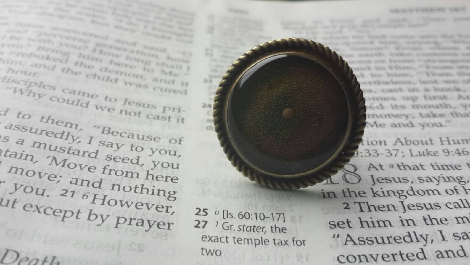 Mustard Seed Ring Faith Ring Christian Ring Faith of a Etsy