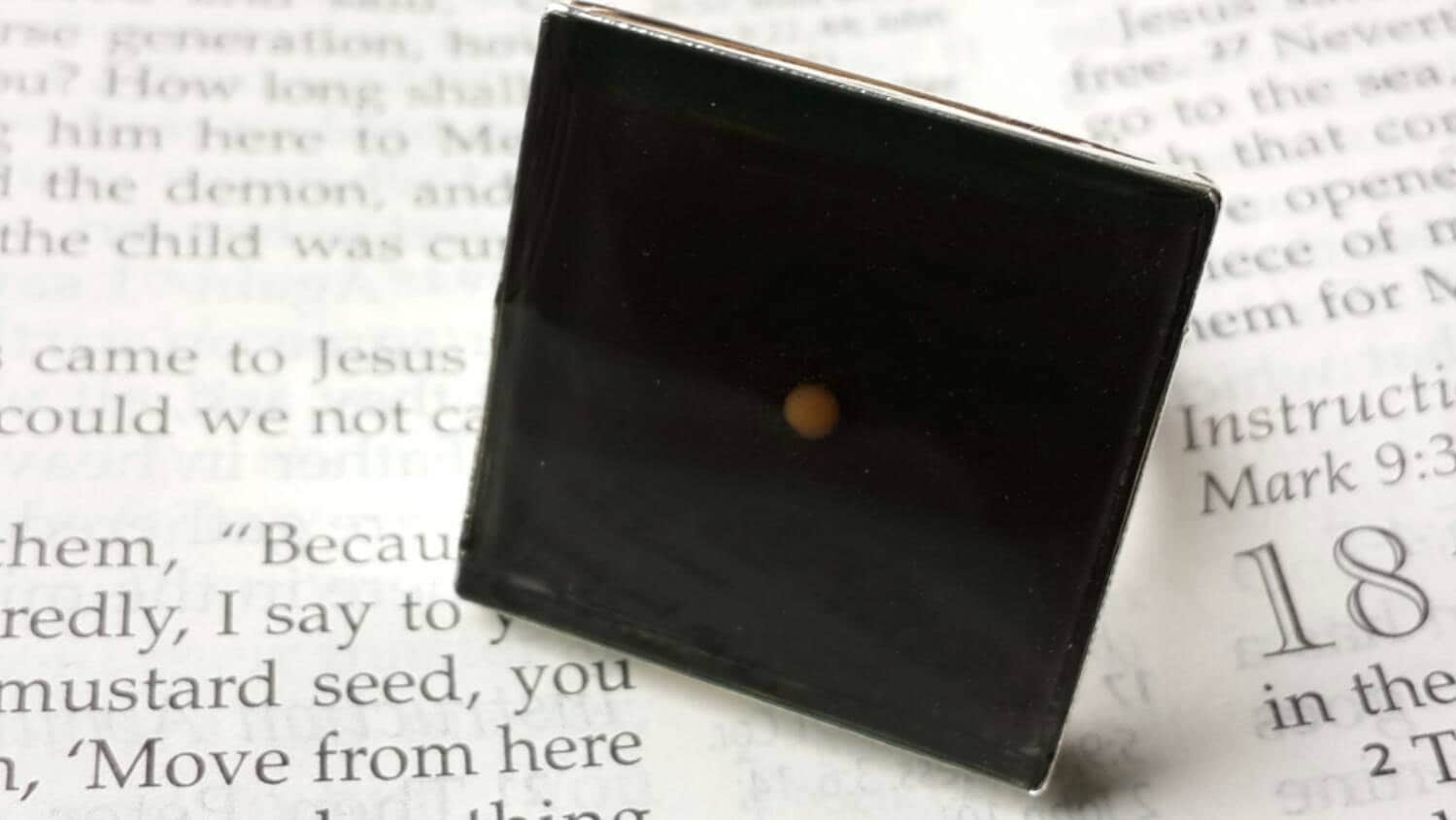 Mustard Seed Ring Faith Ring Christian Rings Square Ring Etsy