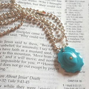 mustard seed necklace - faith of a mustard seed necklace - wedding party gift - Christian jewelry - Christian - sterling silver - graduation