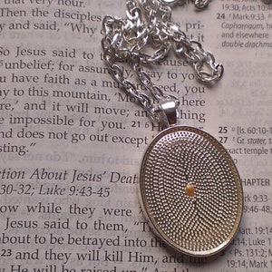 Mustard Seed Necklace - Mustard seed jewelry - Faith of a Mustard Seed Necklace - Christian Necklace - Christian Jewelry - Faith necklace