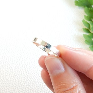 MADE TO ORDER | 3mm hammered ring (polished sterling silver)