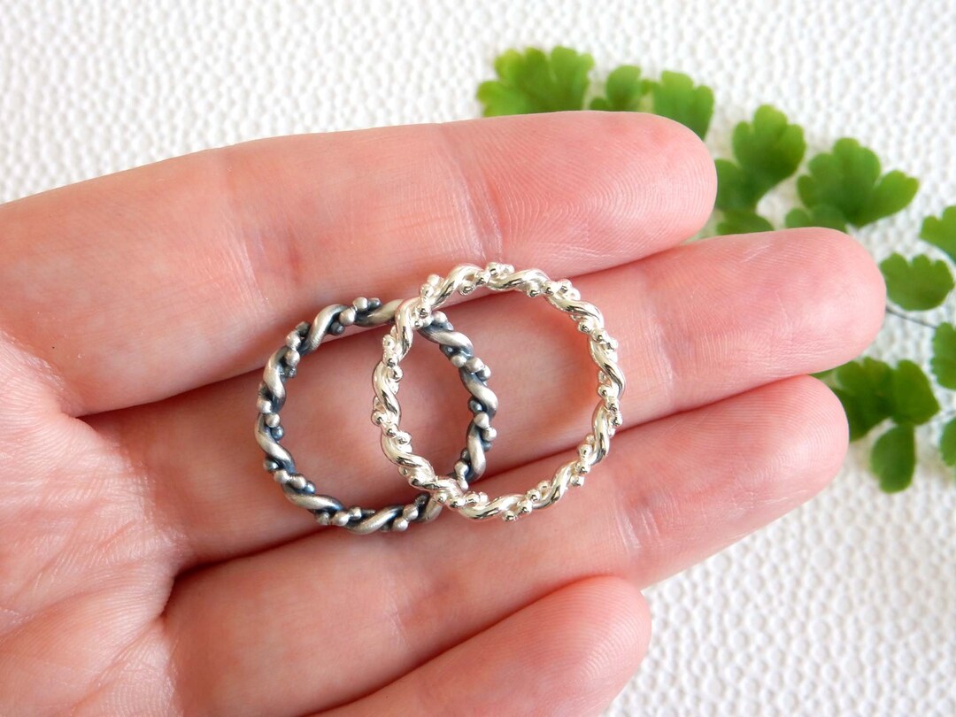 MADE TO ORDER | Unique Twisted Stacking Ring From Solid Sterling Silver ...