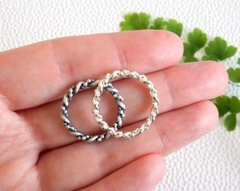 MADE TO ORDER | unique twisted stacking ring from solid sterling silver