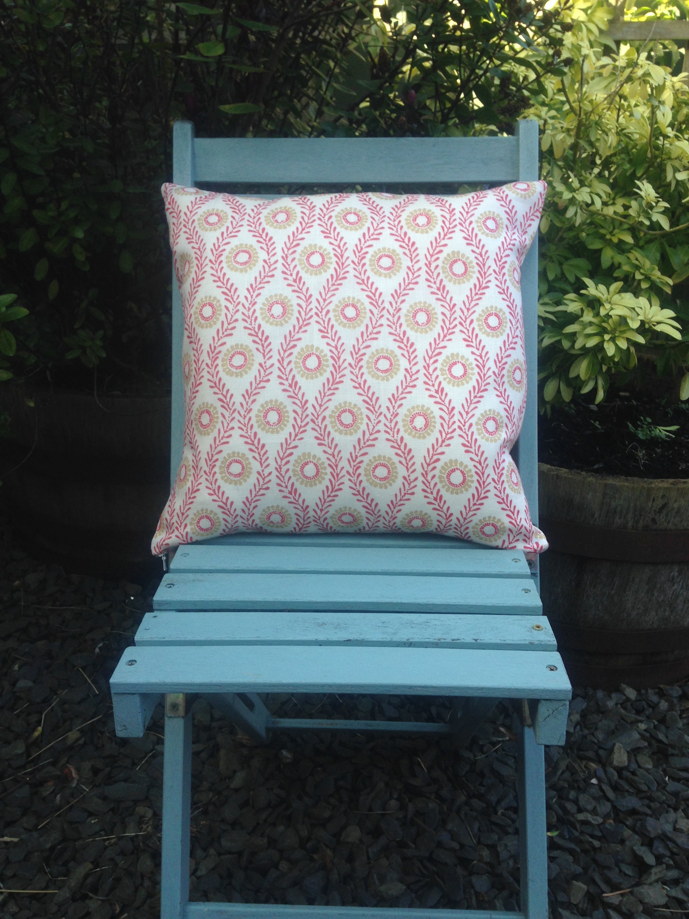 Colefax and Fowler Fabric Cushion Cover 'swift' Red Etsy UK