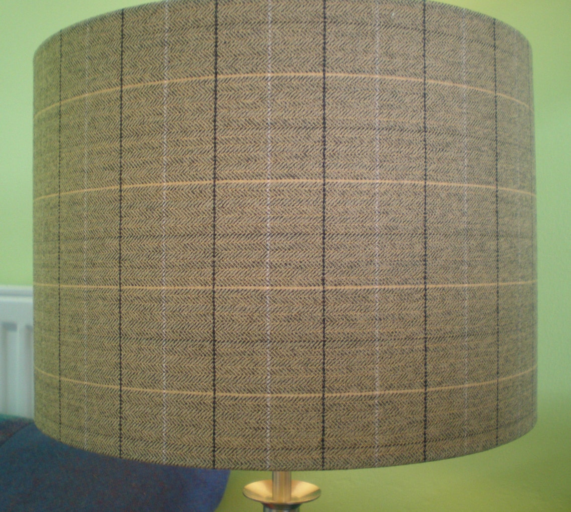 Handmade Lightshade Country Tweed Check Etsy