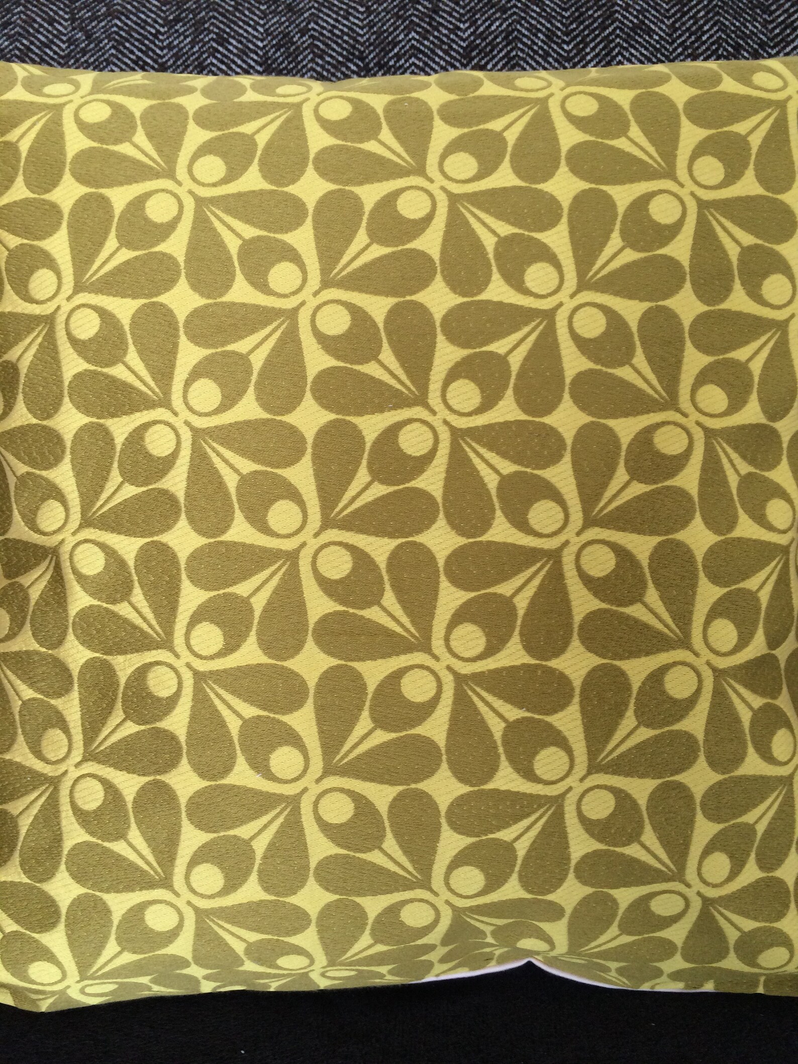 Orla Kiely Fabric Cushion Cover 'Woven Acorn Cup' Etsy