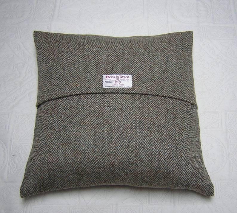Harris Tweed Cushion Cover Lovat Herringbone Etsy UK