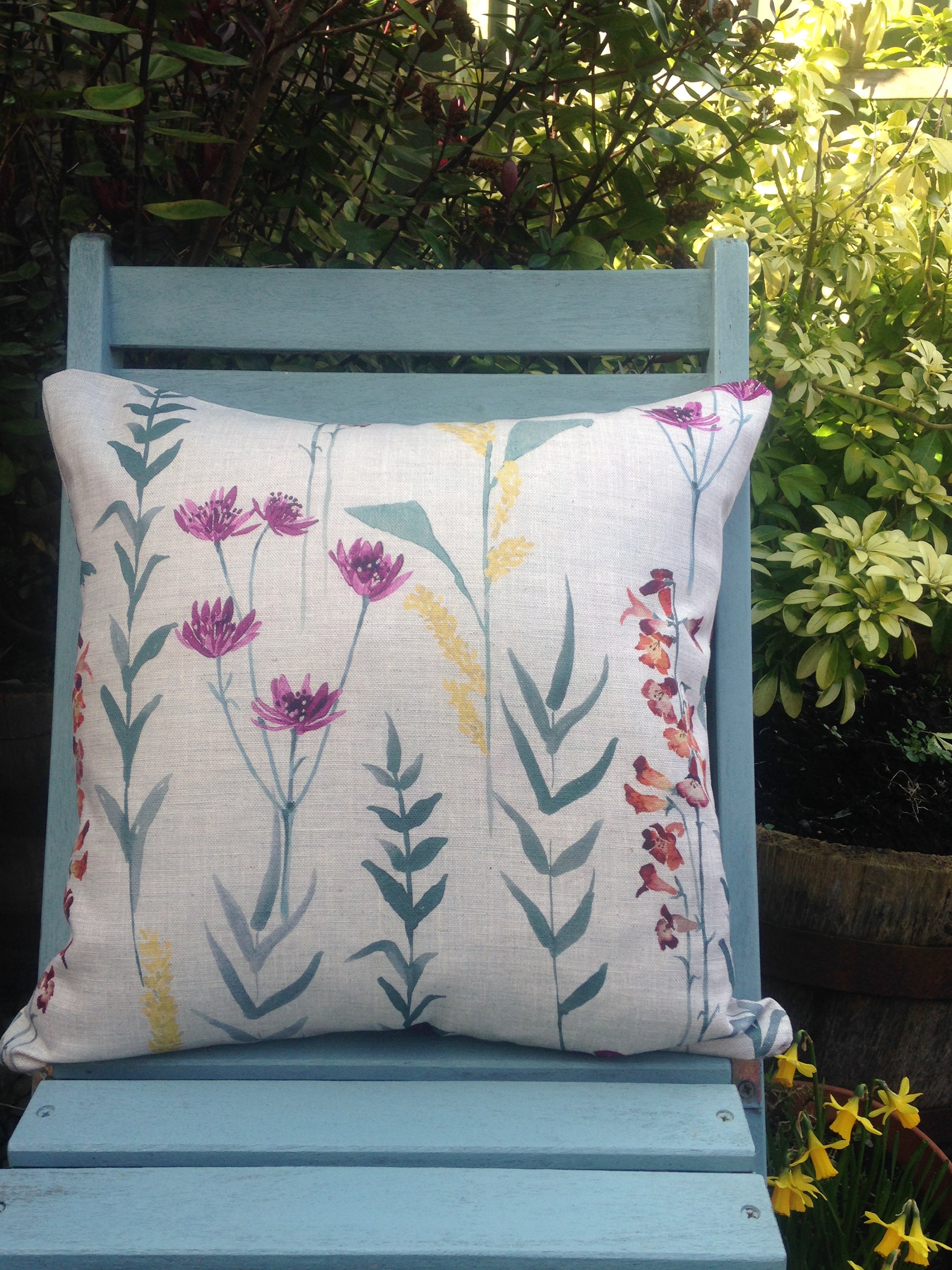 John Lewis Fabric Cushion Cover 'Longstock' Beige Etsy