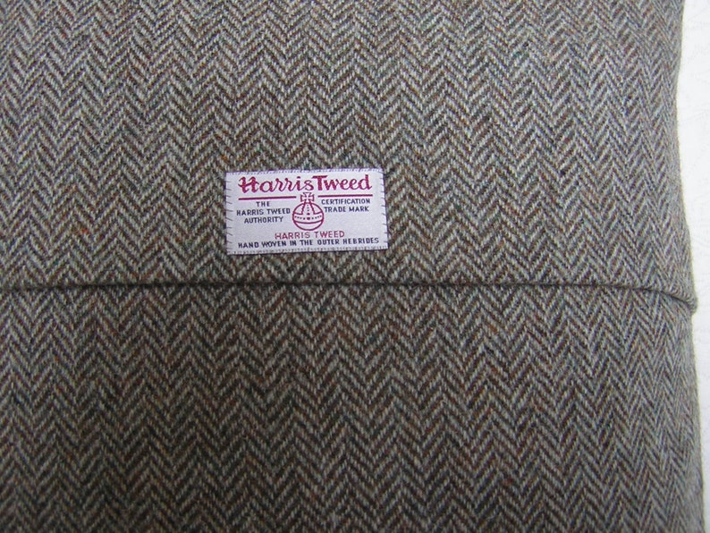 Harris Tweed Cushion Cover Lovat Herringbone Etsy UK