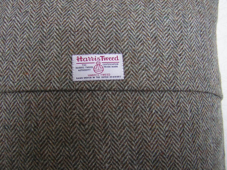 Harris Tweed Cushion Cover Lovat Herringbone - Etsy UK