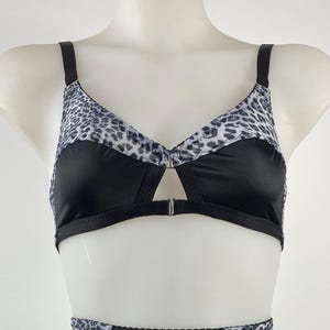 Monochrome Leopard Bralette
