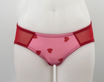 Pink and Red Hearts Classic Cut Knicker