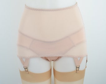 Biscotti Roll On Girdle, Open Bottom, Vintage Style with Suspender straps. Plus size Sizes 8-22