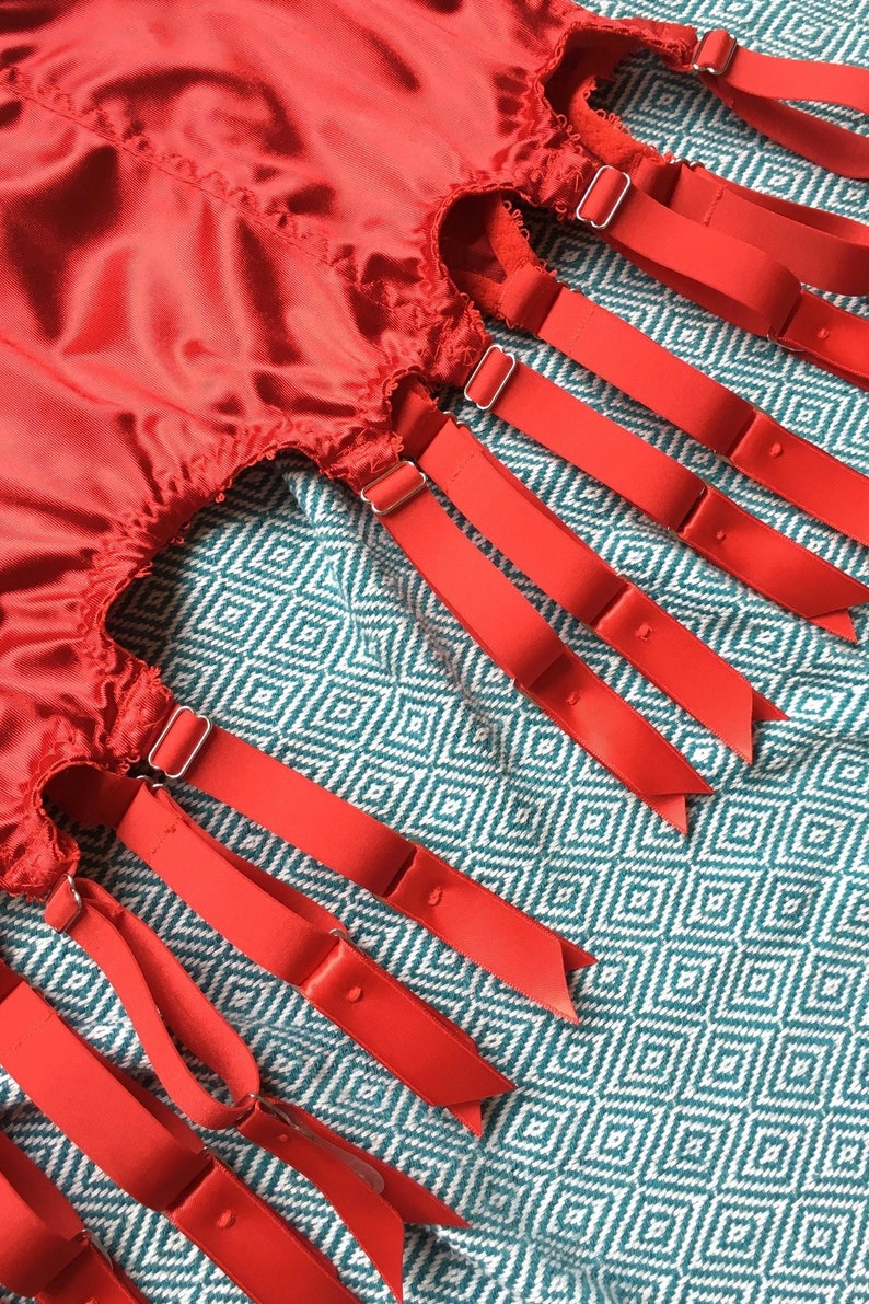 14 Strap Suspender Garter Belt. Vintage Inspired Multi Strap Etsy UK