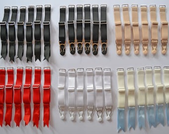 Cinghie reggicalze in acciaio con clip, set di giarrettiere staccabili