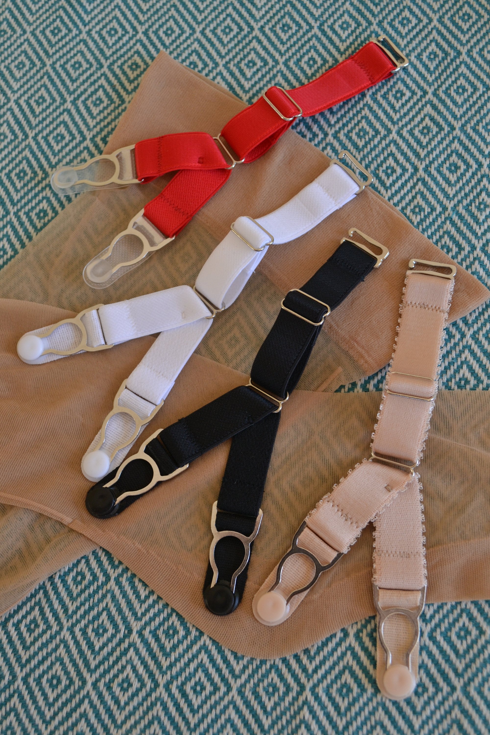 double garter belt Leather Elastic Leg Harness Studded Double O Ring... From Charitystore,  $17.06 main image 1