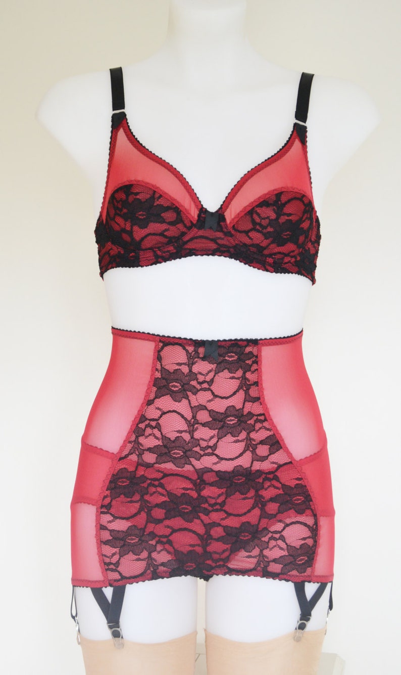 Longline Girdle Open Bottom Roll On Vintage and retro Style Etsy