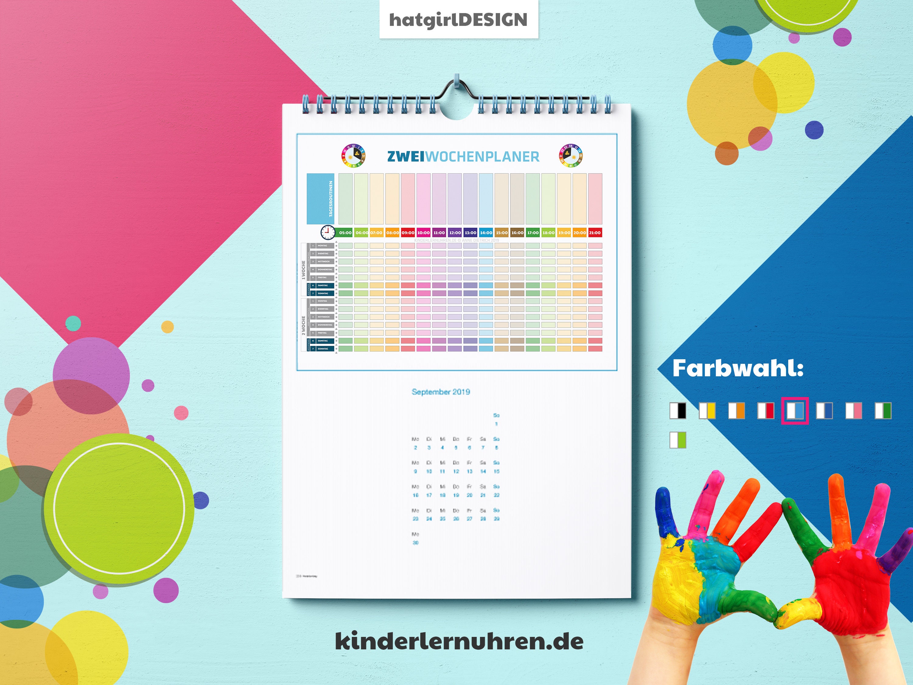 Zwei Wochenkalender [Endloskalender] - Nachhaltig gestaltet von