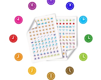 Sticker Sheet, colorful stickers, Reading Adventures Sticker: Boost Literacy with Engaging Activity Stickers for Calendars and Planners