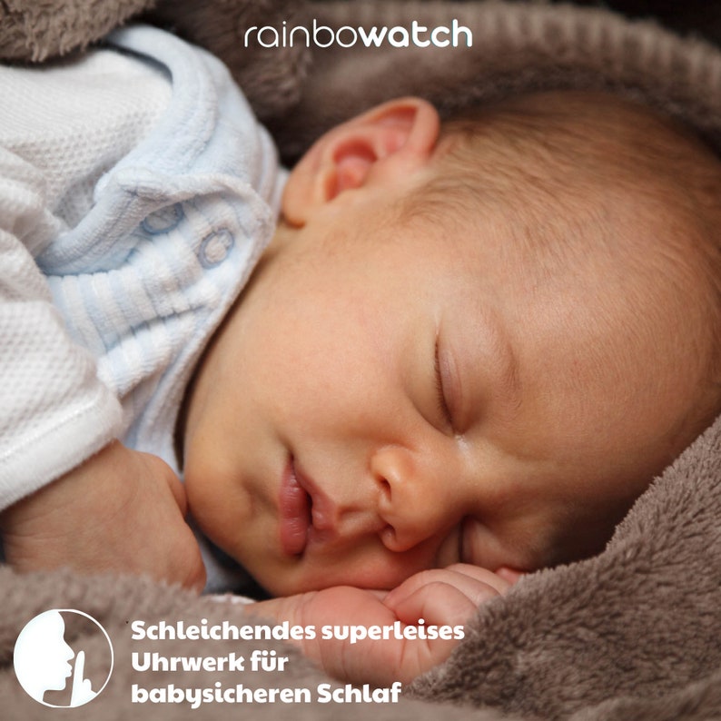 Kinder Wanduhr als Lernuhr gestaltet inkl. Begleitmaterial zum Uhr lernen, Personalisierbar mit Name Waldorf Montessori Bild 9