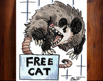 Free Cat art print