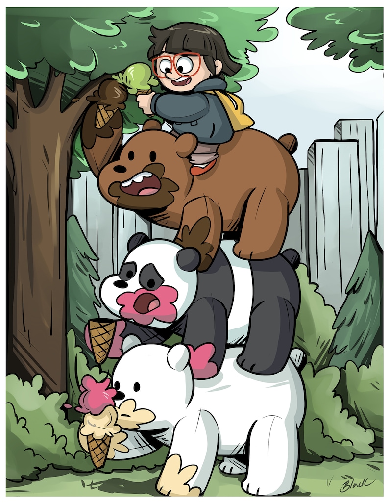 Nous nus ours Bear pile Ice Cream-Chloe Park Grizz Ulrich image 0.
