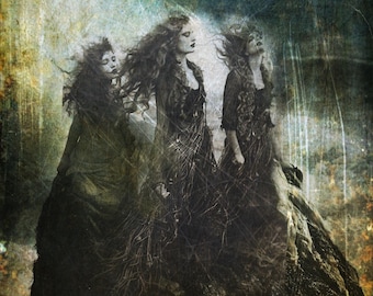 The Sirens  - Matted 4X6 Mini Gallery Altar Art Print