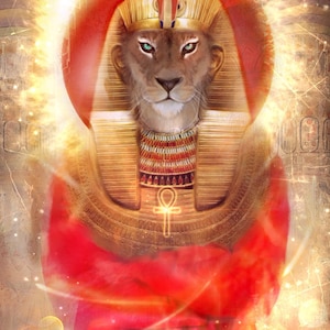 Sekhmet  - 4X6 Altar Art Gallery Print