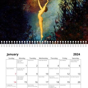 NEW: 2024 Calendar of the Divine Feminine SHIPS FREE image 10