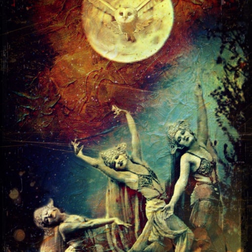 Charites - The Three Graces - 8x10 Firmado y Mateed Metallic Print