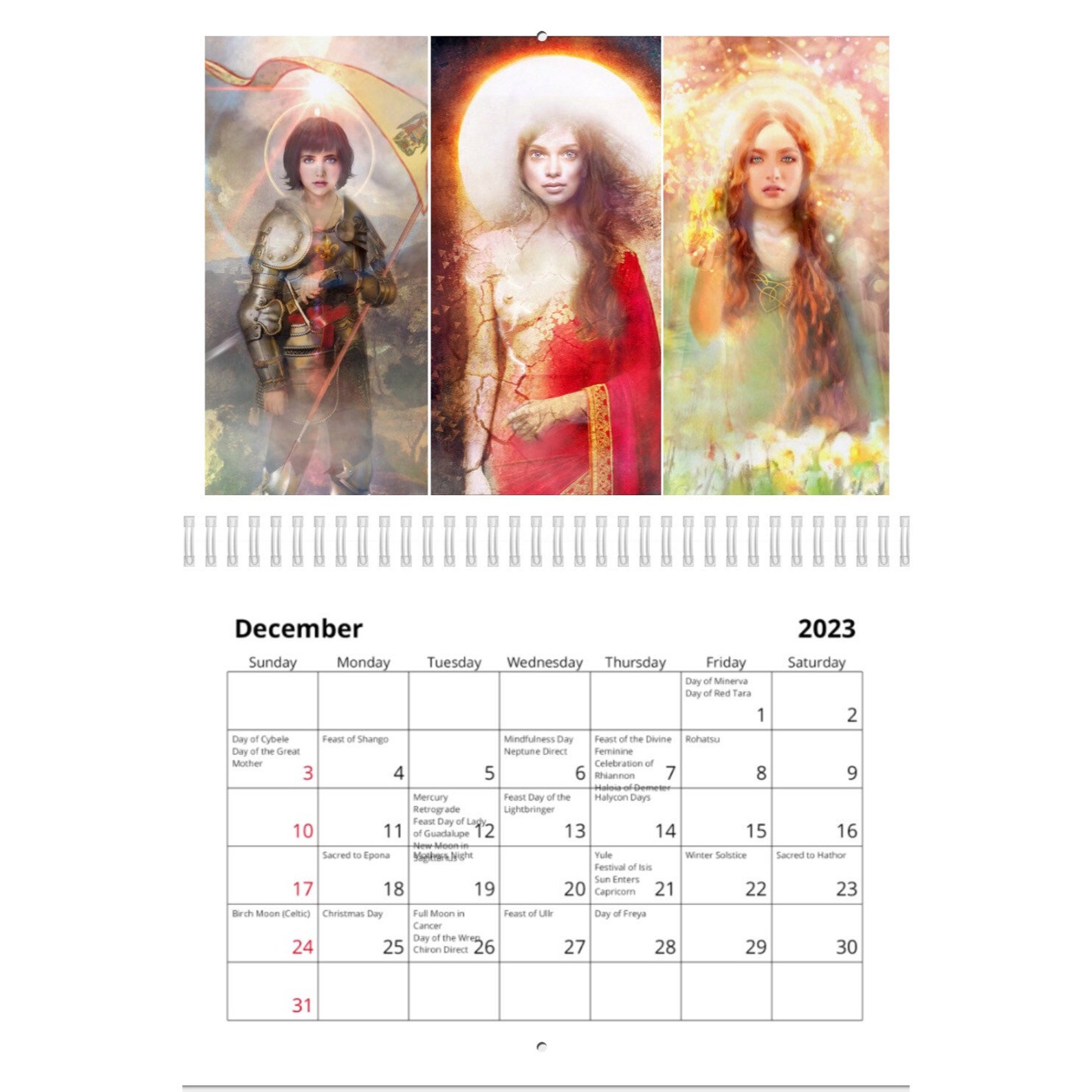 NEW 2023 Calendar of the Divine Feminine SHIPS FREE Etsy Canada