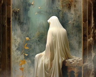 Awaiting the Gardener - 8X10 Matted & Signed Gallery  Art Print