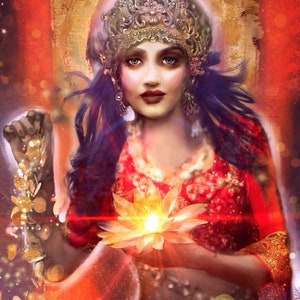 Lakshmi - 8x10 signierter und mattierter Metallic Druck