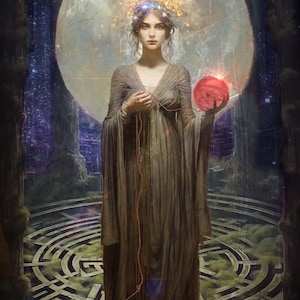 NEW: Ariadne - 4X6 Matted Altar Art Print